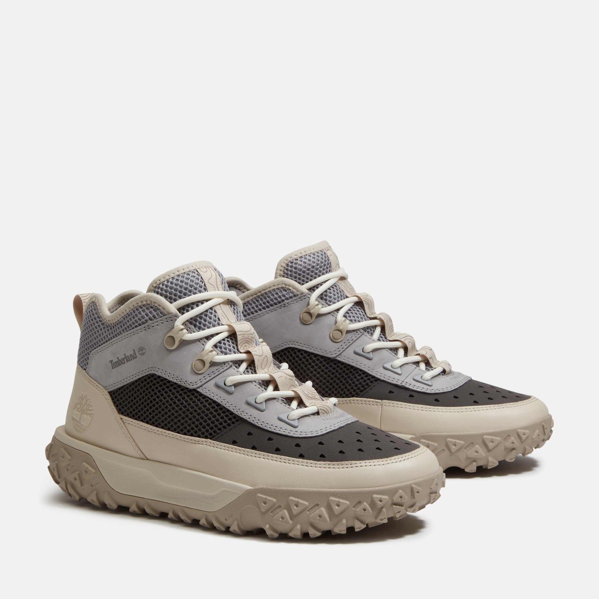 Мужские Timberland Men's GreenStride™ Motion 6 Mid Perforated Sneaker, White Full-Grain, 10 — фото 4