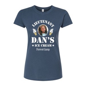 Women's - Forrest Gump - Lieutenant Dan's Ice Cream Fitted Graphic T-Shirt - 1 of 3