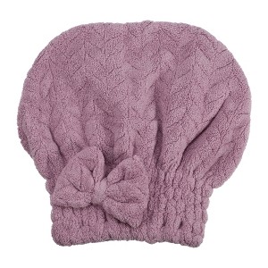 Unique Bargains Diamond Shape Hair Drying Towel Dry Cap 1 Pc - 1 of 4