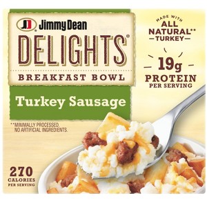 Jimmy Dean Delights Frozen Turkey Sausage Breakfast Bowl - 7oz - 1 of 3