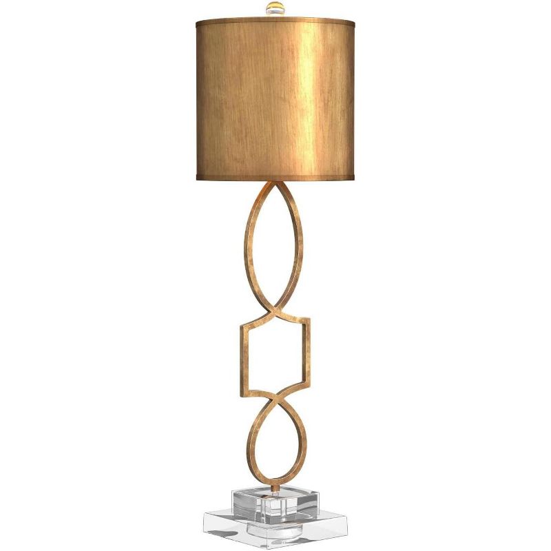 Bassett Mirror Company Vivian Table Lamp Gold Gold Leaf, 1 of 2