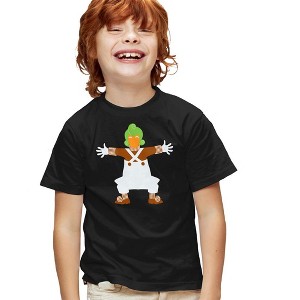 Boys' Short Sleeve Willy Wonka And the Chocolate Factory Lone Oompa Loompa T-Shirt - 1 of 4
