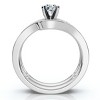 Pompeii3 1Ct TW Diamond Engagement Wedding Ring Set 14k or Platinum Gold Lab Created - 2 of 4
