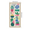 Kate & Laurel All Things Decor 18"x40" Sylvie Retro Bright Floral and Succulent Tall Narrow Framed Canvas by Rachel Lee Natural - 2 of 4