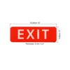 Unique Bargains Acrylic Self-Adhesive Decor Wall Business Self-Adhesive Exit Sign - 2 of 4