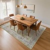 Acekool Vintage Floral Washable Area Rug, Soft Low-Pile Carpet, Non-Slip TPR Backing, velvet Cotton for Living Room, Bedroom, Entryway - 3 of 4