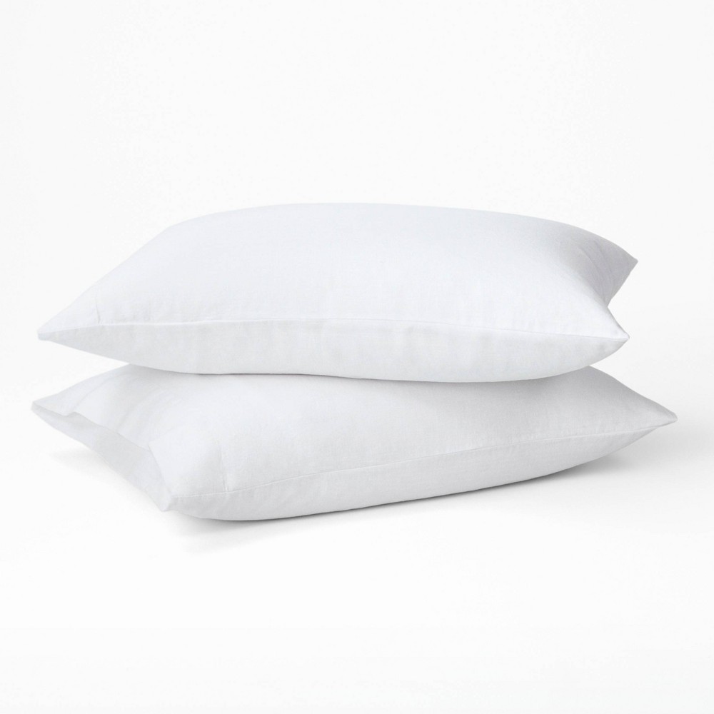 Photos - Bed Linen Tuft & Needle Standard Hemp Pillowcase Set Cloud White