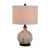 Metal Table Lamp Comes with Various Base Styles and a Hemp Lampshade for Modern Bedside Tables Desks Living Rooms - 2 of 4