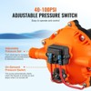 VEVOR Water Diaphragm Pump, 12V DC, 5.5 GPM Flow, 70 PSI Rated Pressure (40-100 PSI Adjustable), 1/2" MNPT Self Priming Sprayer Pump, Orange - 4 of 4