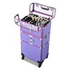 Byootique 2in1 Nail Polish Organizer Rolling Makeup Train Case - 3 of 4
