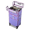 Byootique 2in1 Nail Polish Organizer Rolling Makeup Train Case - image 3 of 4