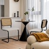 NicBex Armless Dining Chair Set of 2 Modern Comfy Velvet Accent chair with Metal Legs,Beige - 2 of 4