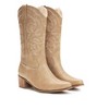IUV Cowboy Boots For Women Pointy Toe Women's Western Boots Cowgirl Boots Brown/White/ Apricot/Black - 4 of 4