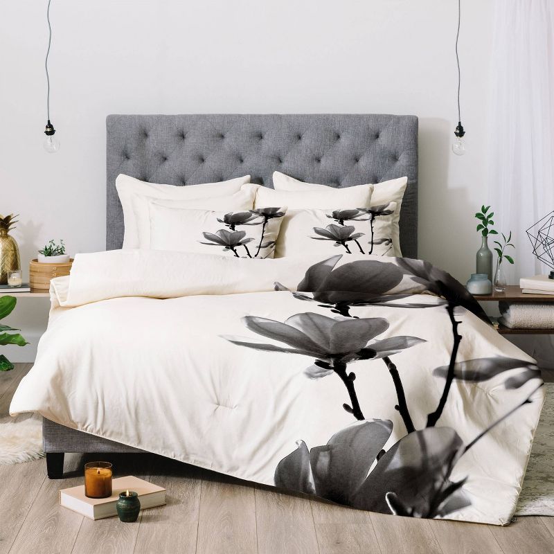Monika Strigel Black Magnolia Comforter & Sham Set - Deny Designs, 5 of 6
