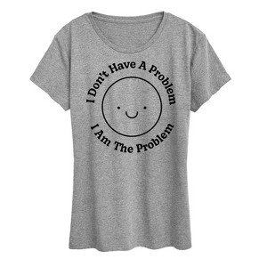 Women's - Instant Message - I Am The Problem Short Sleeve Graphic T-Shirt - 1 of 4