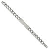 Black Bow Jewelry Men's 10mm Stainless Steel Polished I.D. Bracelet, 8.5 Inch - 3 of 4