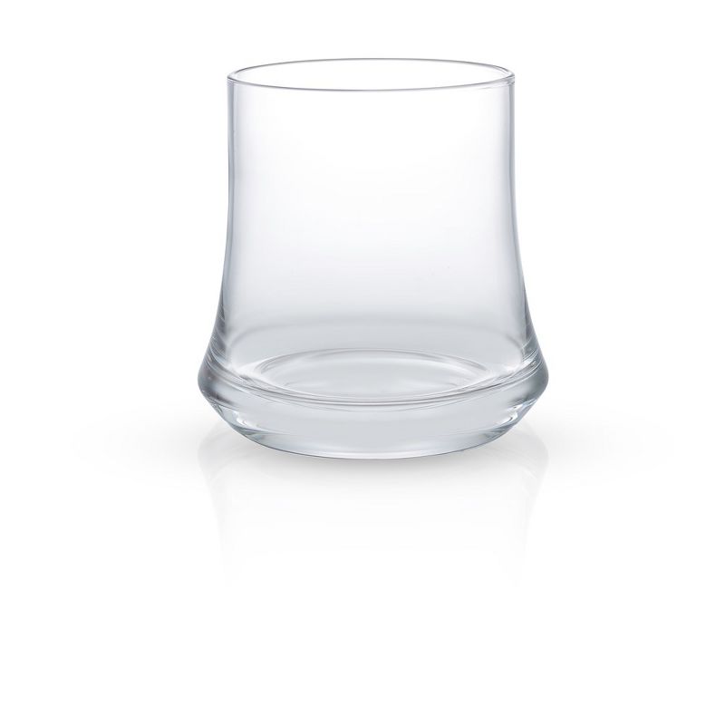 JoyJolt Cosmos Crystal Whiskey Glass–Set of 2 Crystal Old Fashion Glasses with Heavy Base–12.5 oz, 5 of 9