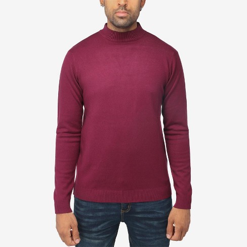 X Ray Men s Soft Slim Fit Turtleneck Mock Neck Pullover Sweaters For Men big Tall Available In Plum Size 2x Large Target