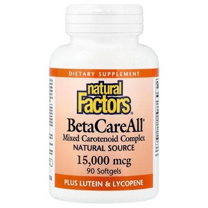 Natural Factors BetaCareAll®, 15,000 mcg, 90 Softgels - 1 of 4
