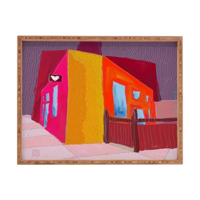 Sewzinski Secret Admirer Rectangular Bamboo Tray - Deny Designs