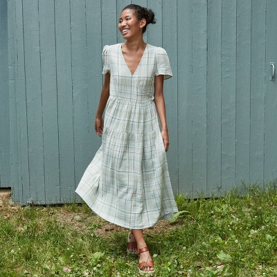 satin white wrap dress