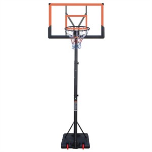 YONWAY Basketball Hoop 5.73-10FT Height Adjustable Portable Basketball Goal for Indoor Outdoor Basketball Stand 44in Backboard with Wheels - 1 of 4