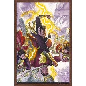 Trends International DC Comics Justice League - Black Adam and Shazam Framed Wall Poster Prints - 1 of 4