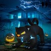 HOMCOM 4ft Inflatable Halloween Pouncing Black Cat, Inflatable Outdoor LED Yard Display for Holiday Home - 2 of 4