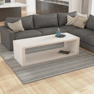 Royal Hampton Minimalist Open Frame in Rustic Mango Wood Coffee Table, 58 Inch - 1 of 4