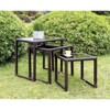 Lodge Aluminum Patio Nesting Table in Espresso - Furniture of America - 2 of 2