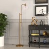 Hampton & Thyme Height-Adjustable Floor Lamp with Glass Shade - image 2 of 4