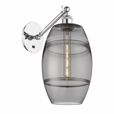 Vaz - 1 Light Arm Adjusts Up and Down Wall Sconce In Industrial Style-9.88 Inches Tall and 8 Inches Wide