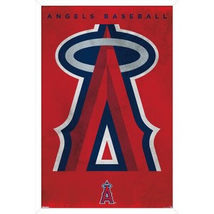 Trends International MLB Los Angeles Angels - Logo 25 Framed Wall Poster Prints - 1 of 4