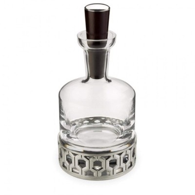 Royal Selangor Hand Finished Bar Collection Pewter Hexagon Whisky Decanter with Stopper Gift