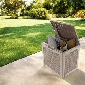 Maggift Deck Box, 1/2PCS 30GAL Outdoor Storage Box, Patio Gardening Tools, Water and UV Resistant for Patio, Garden, Lawn - 1 of 4