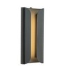 ALOADECOR H15" Matte Black 24W Integrated LED Wall Sconce with Acrylic Shade Modern Outdoor Wall Light with Dusk to Dawn Sensor for Garage - 4 of 4
