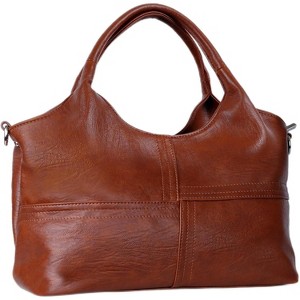 Vegan Leather Purses for Women with Detachable Satchel Strap, Ladies Handbags - 1 of 4