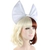 Short Bob Curly Wigs with Removable White Bowknot Halloween Pop Singer Cosplay Dress Up Costume Party Wig - 3 of 4