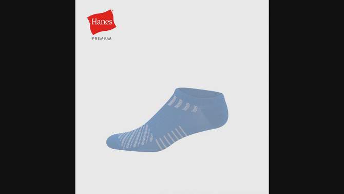 Hanes Premium Men's Nylon Performance No Show Socks 3pk - 6-12, 2 of 5, play video
