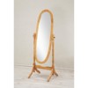 Ridstar 16 in. W x 59.25 in. H Brown Oval Bathroom Floor Mirror - 2 of 3