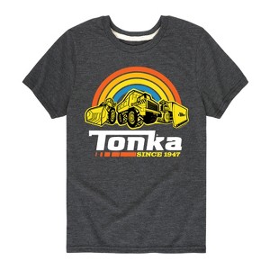 Boys' - Tonka - Rainbow Construction Vehicles Since 1947 Short Sleeve Graphic T-Shirt - 1 of 4