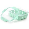 Gibson 35 Ounce Glass Container with Snap On Lid in Mint - 2 of 4