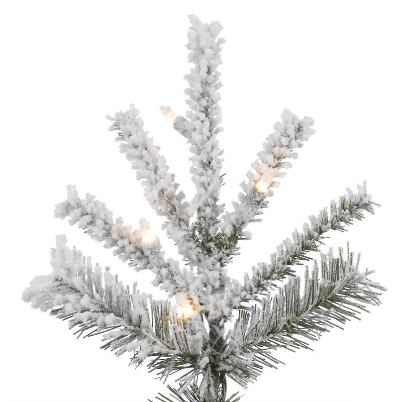 Vickerman Flocked Sierra Fir Slim Artificial Christmas Tree, 2 of 5