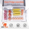 6-Pack Clear Freezer Organizer Bins with Lids for Kitchen & Pantry - 3 of 4