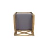 DSVIMOY Counter and Bar Stool Acacia Wood Cross Back Design with Water Resistant Cushions for Patio, Gray, 49.5"*26.25"*11" - 4 of 4
