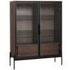 JUJABU 51.2'' Display Cabinet with Tempered Glass Door, Metal Legs, Modern Minimalist style, for Living Room, Office, Study - 2 of 4