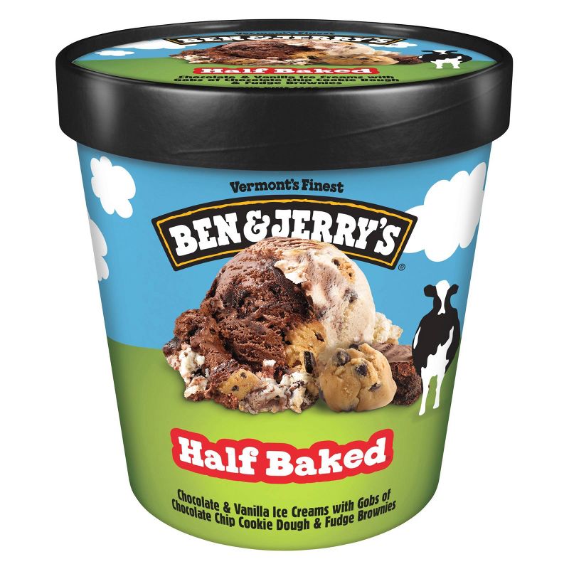 Ben &#38; Jerry&#39;s Half Baked Chocolate &#38; Vanilla Ice Cream - 16oz, 3 of 16