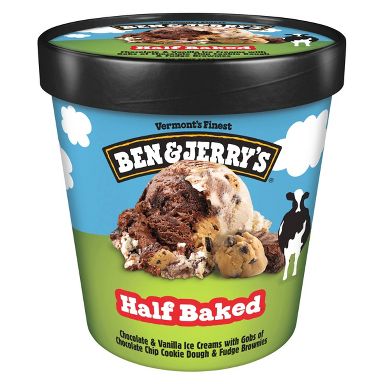 Ben & Jerry's Half Baked Chocolate & Vanilla Ice Cream - 16oz
