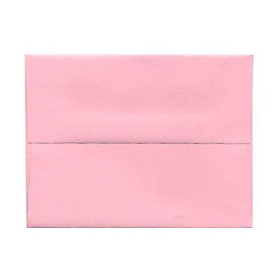 JAM Paper A2 Invitation Envelopes 4.375 x 5.75 Baby Pink 155623