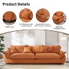 KTMBDW 126in Velvet Couch, Sofas for Living Room, Comfy Couches, 24in Deep Seats, Oversized Loveseat Sofa, 4 Seater Couch for Bedroom - 4 of 4